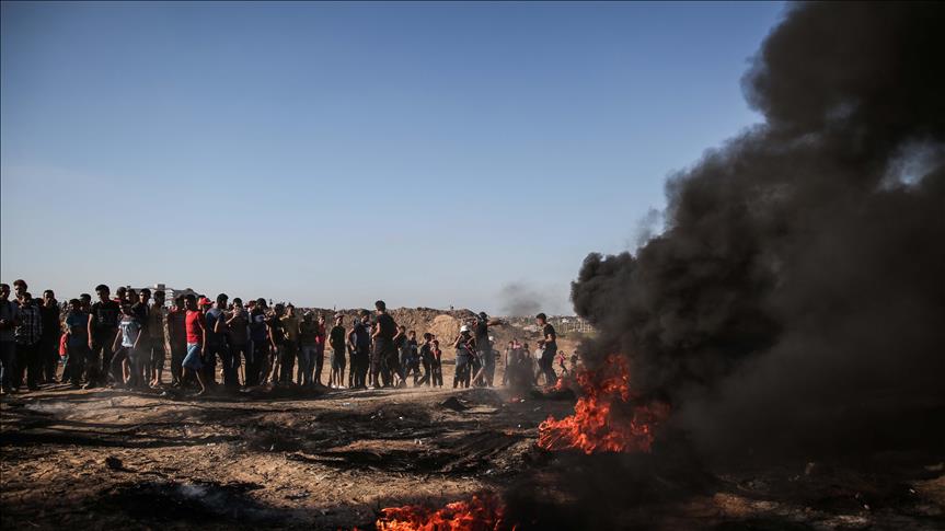 افزایش شمار مجروحین تظاهرات امروز فلسطینی‌ها در غزه