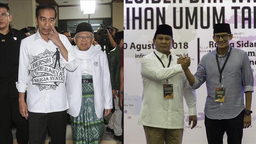 Jokowi-Ma'ruf Amin, Prabowo-Sandi Uno resmi jadi paslon capres-cawapres