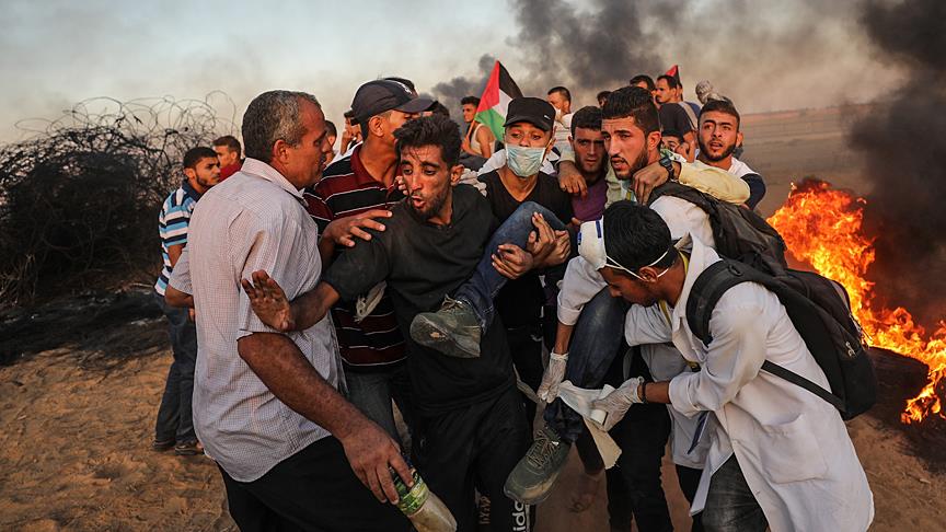 İsrail askerleri Gazze'de bir Filistinliyi şehit etti, 21'ini yaraladı