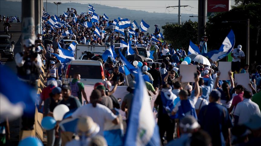 Paro vehicular en Nicaragua para protestar contra el Gobierno 
