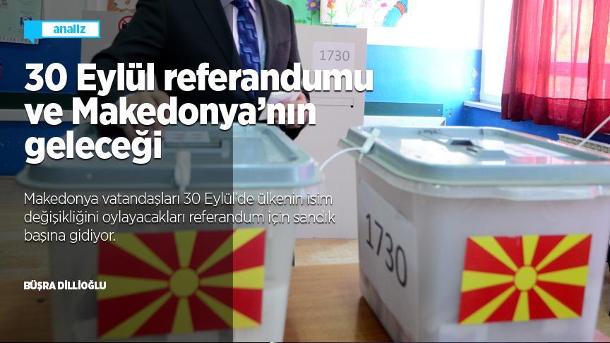 30 Eylül referandumu ve Makedonya nın geleceği