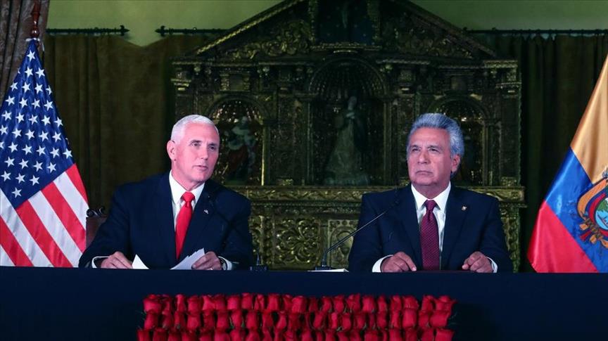 Pence elogia los esfuerzos de Ecuador para aislar a Venezuela