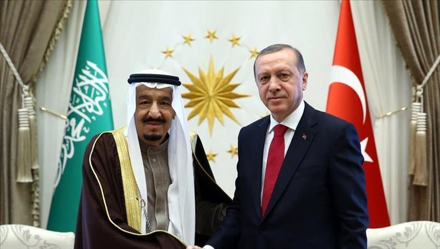 أردوغان يهنئ الملك سلمان باليوم الوطني للسعودية