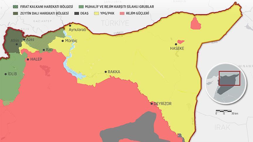 TerÃ¶r Ã¶rgÃ¼tÃ¼ YPG/PKK Deyrizor'da 10 sivili Ã¶ldÃ¼rdÃ¼