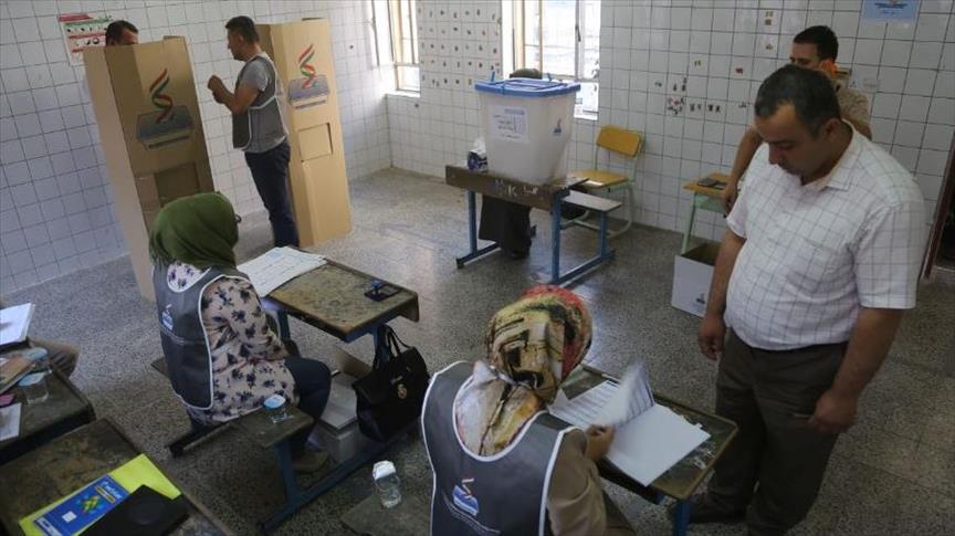 مواطنو إقليم شمال العراق يدلون بأصواتهم في الانتخابات البرلمانية