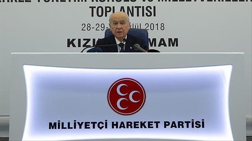 Turkey’s MHP leader hopeful over new economic program