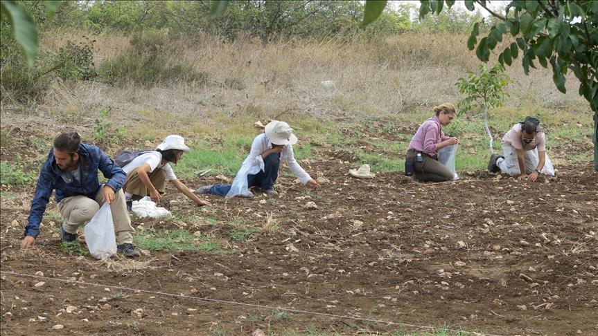 Manyas Gölü yakınlarında heyecanlandıran kazı