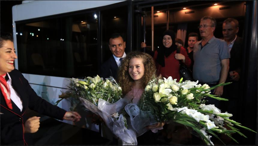 عهد التميمي في تونس بدعوة من الرئيس السبسي
