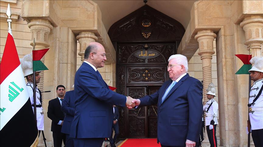 العراق.. برهم صالح يتسلم رئاسة الجمهورية من سلفه فؤاد معصوم
