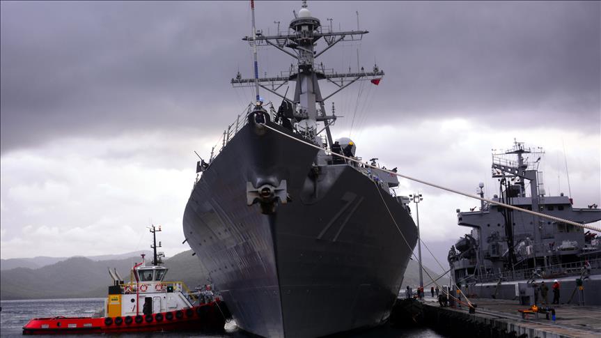 US naval destroyer docks in Israel's Ashdod Port