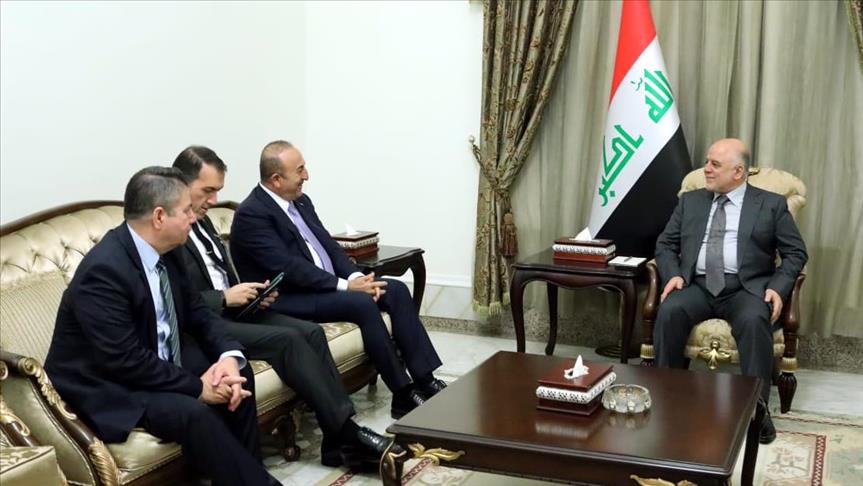 Cavusoglu s’entretient avec Al-Abadi à Bagdad