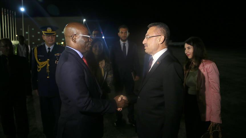 Arrivée du vice-président turc à Malabo