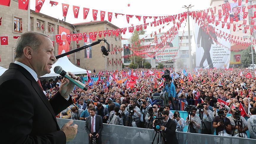 أردوغان: خنادق إرهابيي "ي ب ك" في منبج ستكون قبورا لهم