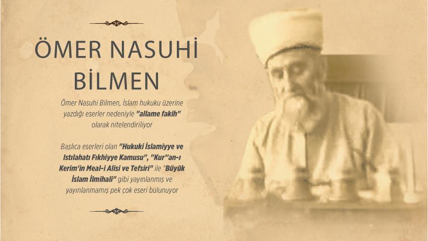 Anadolu'nun yetiştirdiği büyük İslam alimi: Ömer Nasuhi Bilmen