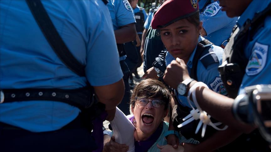 Represión policial a protestas deja al menos 38 detenidos en Nicaragua