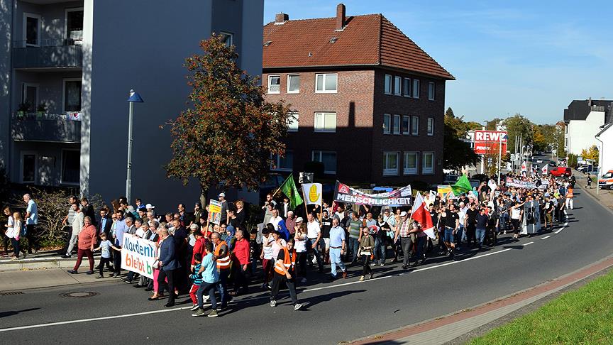 Cami saldırısı Almanya'da protesto edildi