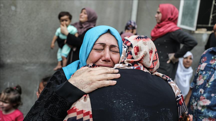 Gaza: Funérailles d'un martyr palestinien tué dans un raid israélien