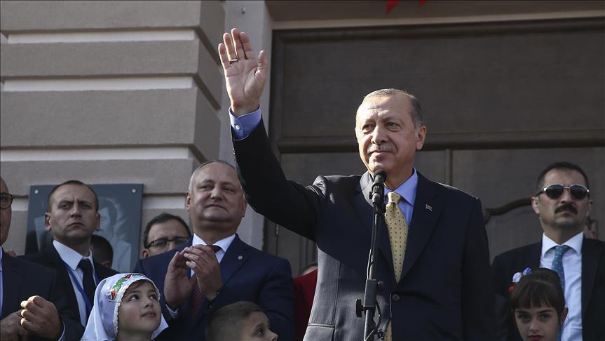 أردوغان: تركيا تولي أهمية قصوى لوحدة أراضي مولدوفا