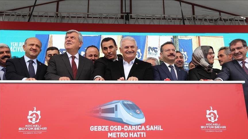 Metro project’s foundation laid in Turkey's Kocaeli