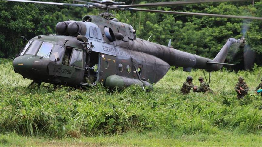 En Colombia mueren cuatro militares en un accidente en helicóptero