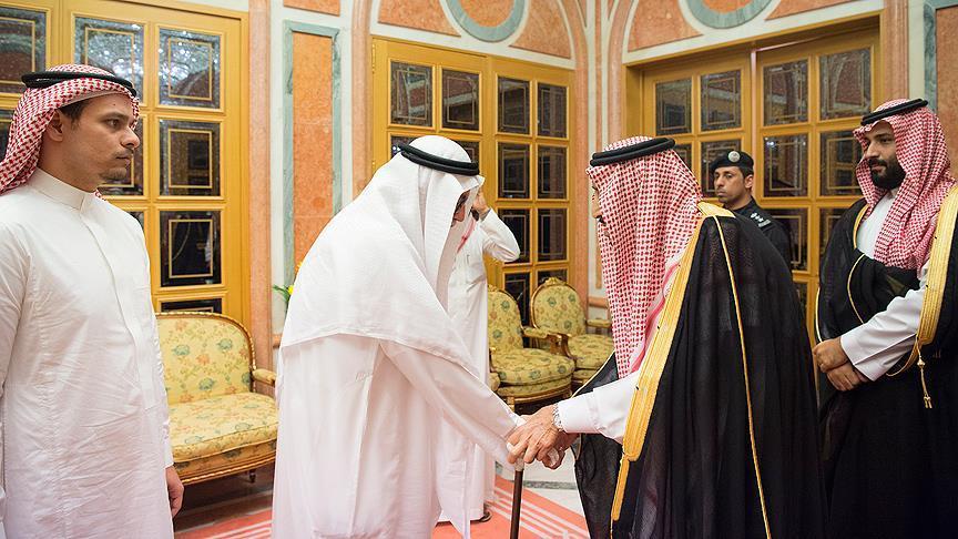 دیدار پادشاه و ولیعهد عربستان با خانواده خاشقجی