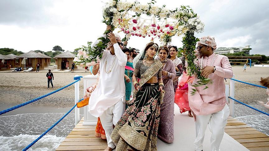 برگزاری مراسم عروسی 1.5 میلیون دلاری خانواده هندی در آنتالیای ترکیه