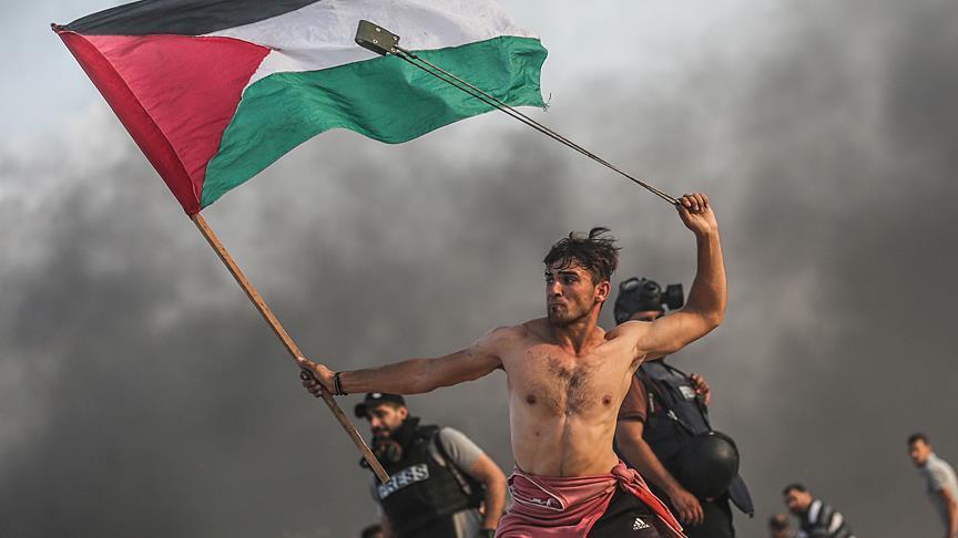 عکس خبرگزاری آناتولی؛ سمبل جدید مقاومت مردم فلسطین