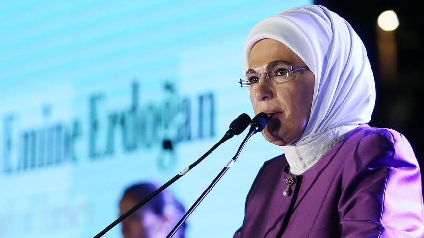 Turkey's first lady slams violence against women