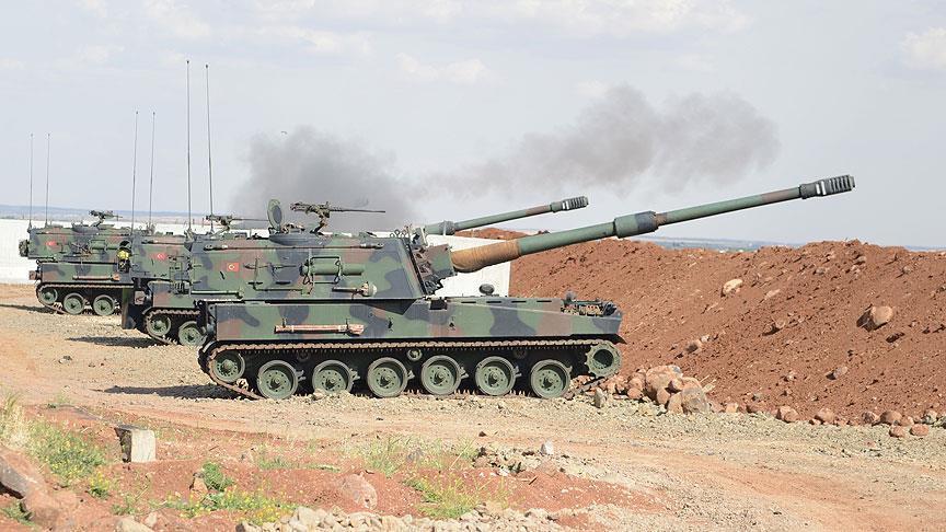 ВС Турции обстреляли из артиллерии позиции YPG/PKK в Сирии 