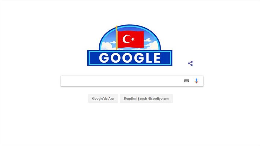 google doodle marks 95 years of turkey