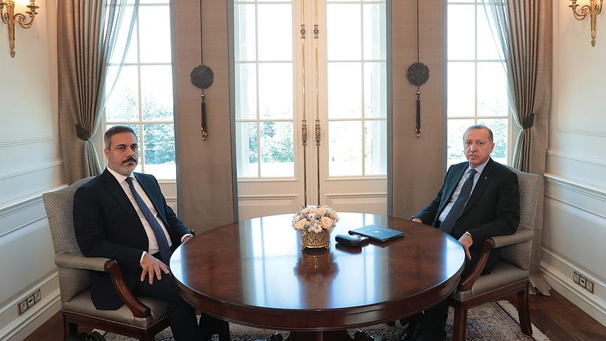 Cumhurbaşkanı Erdoğan, MİT Başkanı Fidan'ı kabul etti 