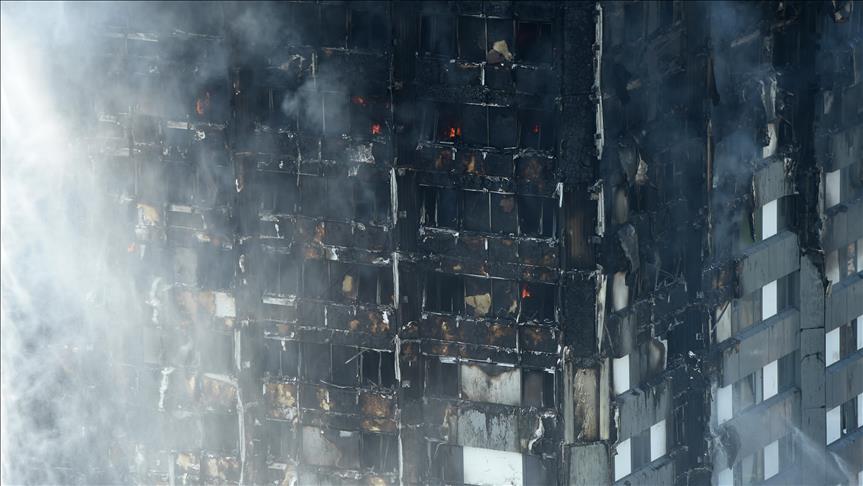 UK: 5 held over video of burning Grenfell tower effigy