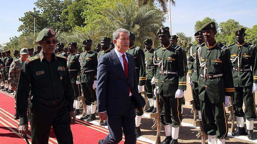 Turkey's defense minister in Sudan for military talks