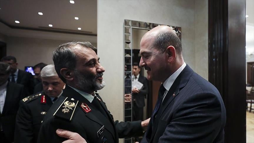 Turkish interior minister receives Iranian commander