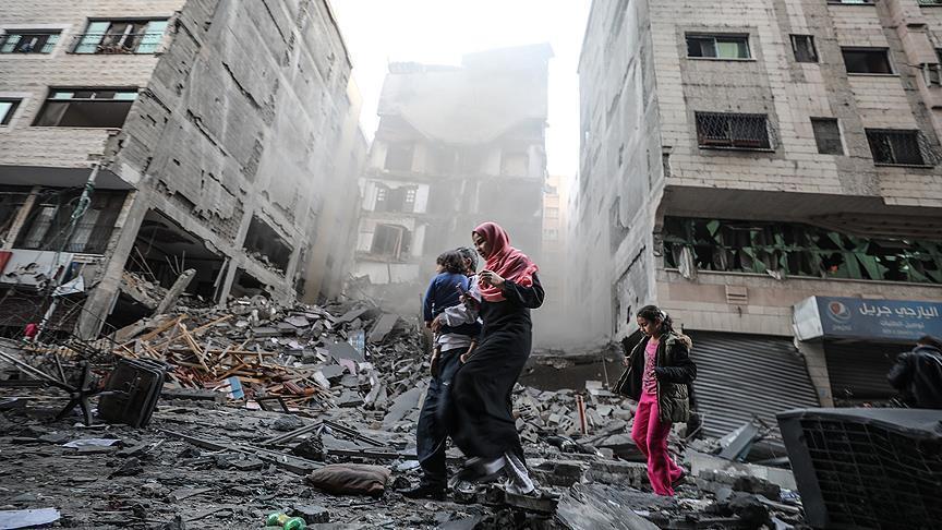 Sit-in à Ramallah condamnant l'agression israélienne sur Gaza