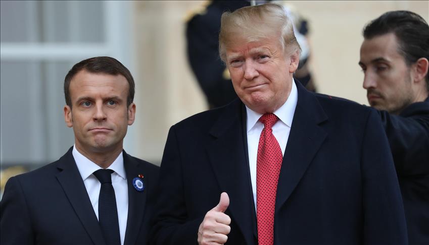 Trump continues offensive against France's Macron