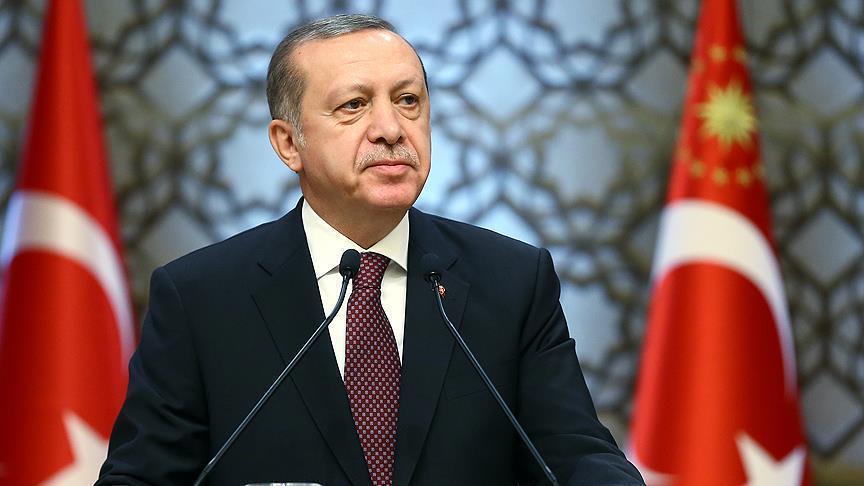 Cumhurbaşkanı Erdoğan'dan Cengiz Arslan'a tebrik telgrafı