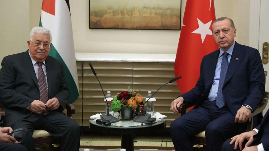  "وفا": عباس وأردوغان بحثا العدوان الإسرائيلي على غزة