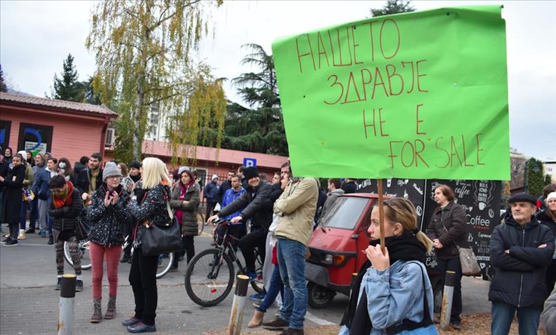 Протест во Скопје, граѓаните бараат решавање на проблемот со загадувањето на воздухот