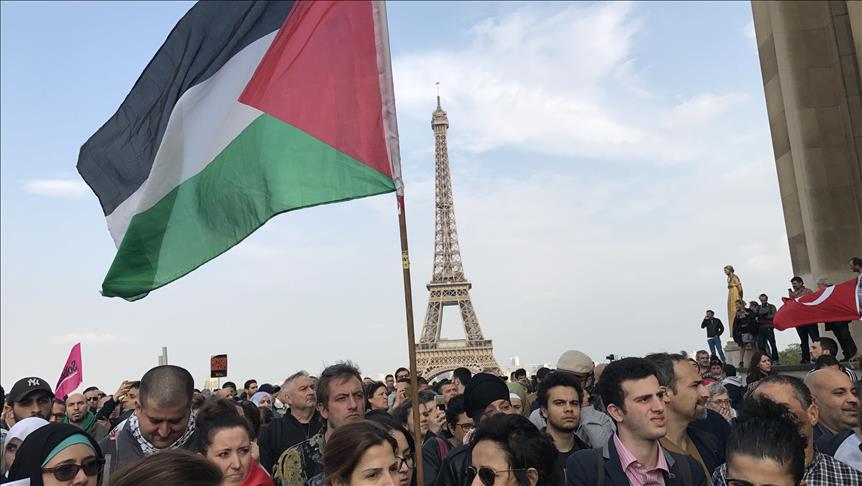 تظاهرات شهروندان فرانسه در حمایت از مردم فلسطین