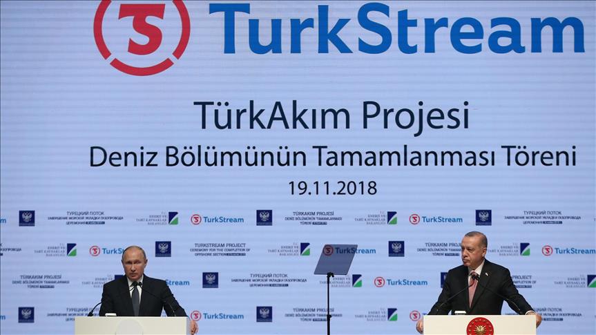 Putin at TurkStream event: Turkey is key energy hub