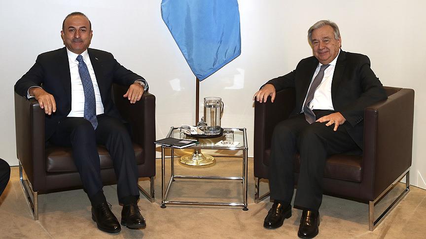 Çavuşoğlu ile Guterres Kaşıkçı cinayetini görüştü