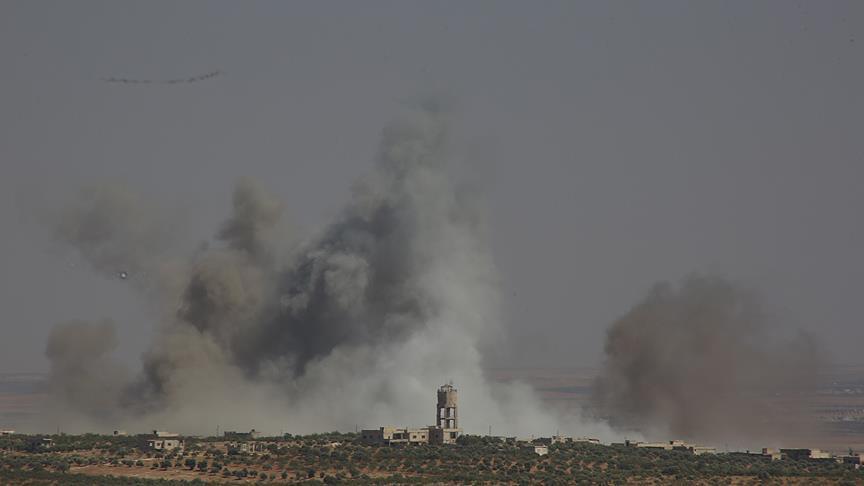 YPG/PKK бомбит позиции ДЕАШ на северо-востоке Сирии 