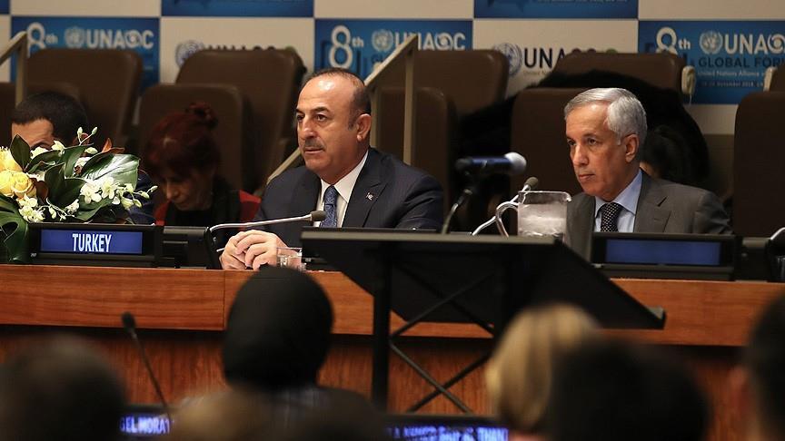 سخنرانی وزیر امور خارجه ترکیه در نشست جهانی اتحاد تمدن ها