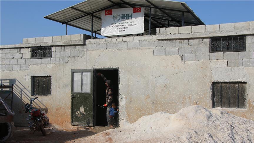 Turkish aid foundation builds school in Idlib, NW Syria
