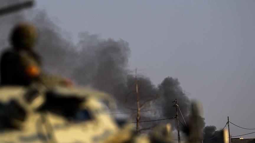 قصف عراقي أمريكي فرنسي ضد داعش على حدود سوريا