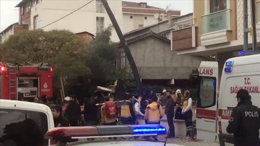 تحطم مروحية عسكرية تركية في إسطنبول 