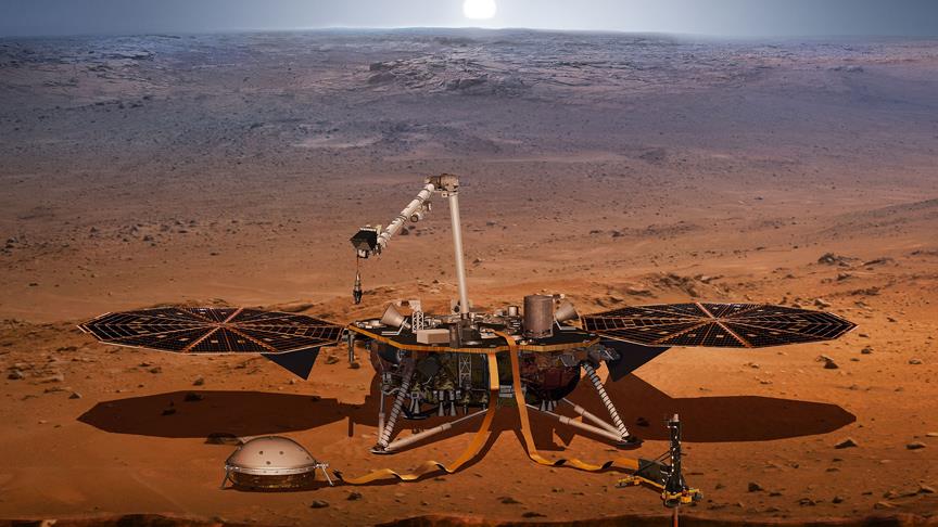 NASA'nÄ±n sismik inceleme aracÄ± Mars'a indi 