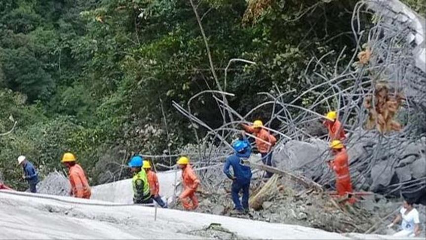 Cinco muertos por accidente en la construcción de un puente en Colombia