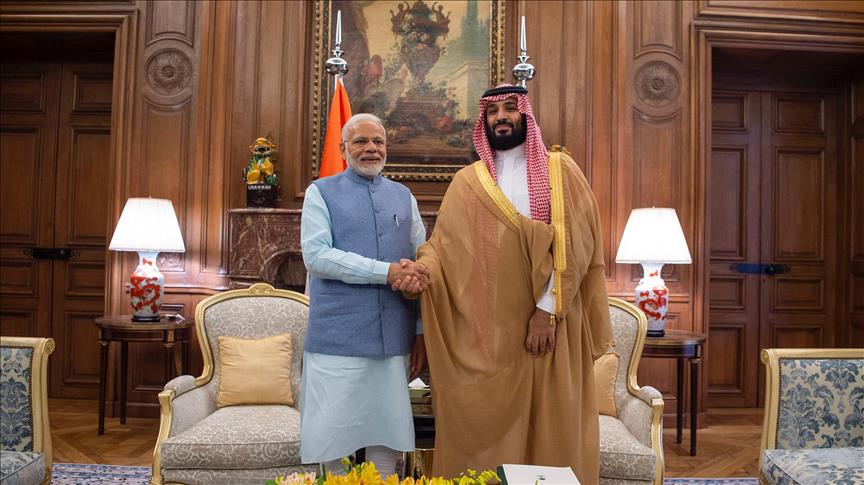 El príncipe heredero saudita se reunió con el primer ministro indio en Argentina
